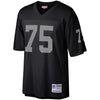 Image of Howie Long Oakland Raiders Mitchell &amp; Ness Retired Player Vintage Replica Jersey - Black 2019