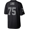 Image of Howie Long Oakland Raiders Mitchell &amp; Ness Retired Player Vintage Replica Jersey - Black 2019