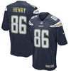 Image of Hunter Henry Los Angeles Chargers Game Jersey - Navy 2019