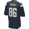 Image of Hunter Henry Los Angeles Chargers Game Jersey - Navy 2019