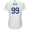 Image of Hyun-Jin Ryu Los Angeles Dodgers Majestic Women's Cool Base Player Jersey - White 2019