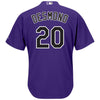Image of Ian Desmond Colorado Rockies Majestic Cool Base Alternate Player Jersey - Purple 2019