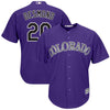 Image of Ian Desmond Colorado Rockies Majestic Cool Base Alternate Player Jersey - Purple 2019