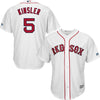 Image of Ian Kinsler Boston Red Sox Majestic Home Official Cool Base Player Jersey - White 2019