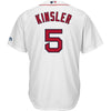 Image of Ian Kinsler Boston Red Sox Majestic Home Official Cool Base Player Jersey - White 2019