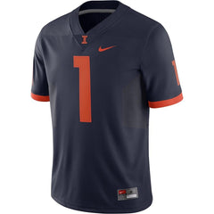 Illinois Fighting Illini Game Football Jersey – Navy 2019