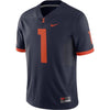 Image of Illinois Fighting Illini Game Football Jersey – Navy 2019