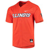 Image of Illinois Fighting Illini Vapor Untouchable Elite Full-Button Replica Baseball Jersey - Orange 2019