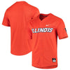 Image of Illinois Fighting Illini Vapor Untouchable Elite Full-Button Replica Baseball Jersey - Orange 2019