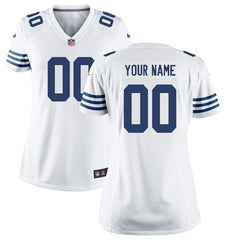 Indianapolis Colts Women's Custom Game Jersey - White 2019