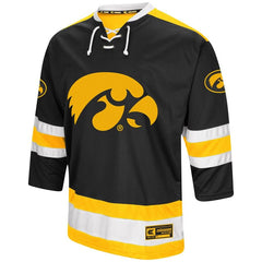 Iowa Hawkeyes Colosseum Athletic Machine Hockey Sweater Jersey – Black 2019