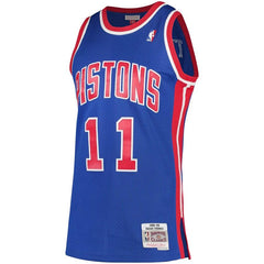 Isiah Thomas Detroit Pistons Mitchell & Ness 1988-89 Hardwood Classics Swingman Jersey - Blue 2019