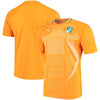 Image of Ivory Coast National Team Puma Home Blank Jersey - Orange 2019