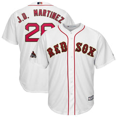 J.D. Martinez Boston Red Sox Majestic 2019 Gold Program Cool Base Player Jersey – White 2019