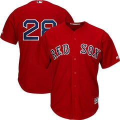 J.D. Martinez Boston Red Sox Majestic Alternate Official Cool Base Replica Player Jersey - Scarlet 2019