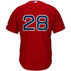 Image of J.D. Martinez Boston Red Sox Majestic Alternate Official Cool Base Replica Player Jersey - Scarlet 2019