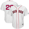 Image of J.D. Martinez Boston Red Sox Majestic Home Official Cool Base Replica Player Jersey - White 2019