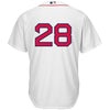 Image of J.D. Martinez Boston Red Sox Majestic Home Official Cool Base Replica Player Jersey - White 2019