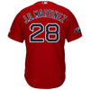 Image of J.D. Martinez Boston Red Sox Majestic Postseason Alternate Cool Base Player Jersey – Scarlet 2019
