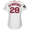 Image of J.D. Martinez Boston Red Sox Majestic Women's World Series Champions Home Cool Base Player Jersey – White 2019