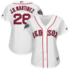 Image of J.D. Martinez Boston Red Sox Majestic Women's World Series Cool Base Player Jersey – White 2019