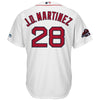 Image of J.D. Martinez Boston Red Sox Majestic World Series Champions Team Logo Player Jersey – White 2019