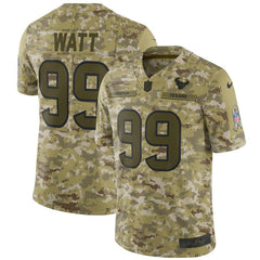 J.J. Watt Houston Texans Salute to Service Limited Jersey – Camo 2019