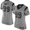 Image of J.J. Watt Houston Texans Women's Gridiron Gray Limited Jersey - Gray 2019