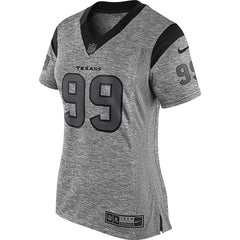 J.J. Watt Houston Texans Women's Gridiron Gray Limited Jersey - Gray 2019