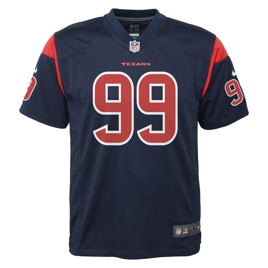 J.J. Watt Houston Texans Youth Color Rush Game Jersey - Navy 2019