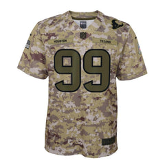 J.J. Watt Houston Texans Youth Salute to Service Game Jersey - Camo 2019