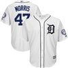 Image of Jack Morris Detroit Tigers Majestic Hall of Fame Induction Patch Cool Base Jersey – White 2019