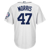 Image of Jack Morris Detroit Tigers Majestic Hall of Fame Induction Patch Cool Base Jersey – White 2019