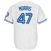 Image of Jack Morris Toronto Blue Jays Majestic Hall of Fame Induction Patch Cool Base Jersey – White 2019