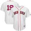 Image of Jackie Bradley Jr. Boston Red Sox Majestic Home Official Replica Cool Base Player Jersey - White 2019