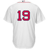 Image of Jackie Bradley Jr. Boston Red Sox Majestic Home Official Replica Cool Base Player Jersey - White 2019