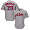Image of Jackie Bradley Jr. Boston Red Sox Majestic Official Cool Base Player Jersey – Gray 2019