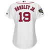 Image of Jackie Bradley Jr. Boston Red Sox Majestic Women's World Series Champions Home Cool Base Player Jersey – White 2019