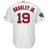 Image of Jackie Bradley Jr. Boston Red Sox Majestic World Series Cool Base Player Jersey – White 2019