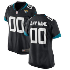 Jacksonville Jaguars Women's Custom Team Color Game Jersey – Black 2019