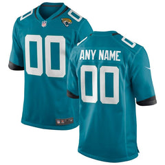 Jacksonville Jaguars Youth Custom Game Jersey – Teal 2019