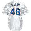 Image of Jacob deGrom New York Mets Majestic Cool Base Player Jersey - White 2019