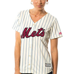 Jacob deGrom New York Mets Majestic Women's Fashion Stars & Stripes Cool Base Player Jersey - White 2019