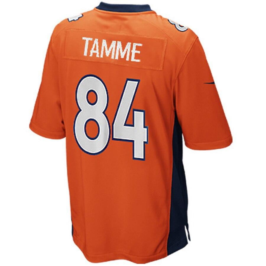 Jacob Tamme Denver Broncos Youth Team Color Game Jersey - Orange 2019