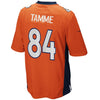 Image of Jacob Tamme Denver Broncos Youth Team Color Game Jersey - Orange 2019