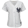 Image of Jacoby Ellsbury New York Yankees Majestic Women's Cool Base Player Jersey - White 2019