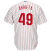 Image of Jake Arrieta Philadelphia Phillies Majestic Official Cool Base Player Jersey – White 2019