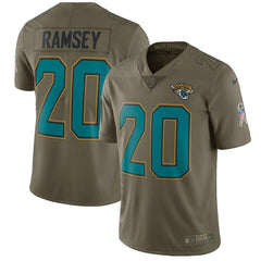 Jalen Ramsey Jacksonville Jaguars Salute To Service Limited Jersey - Olive 2019
