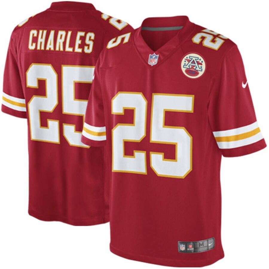 Jamaal Charles Kansas City Chiefs Team Color Limited Jersey - Red 2019