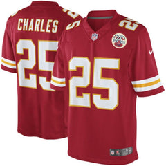 Jamaal Charles Kansas City Chiefs Team Color Limited Jersey - Red 2019